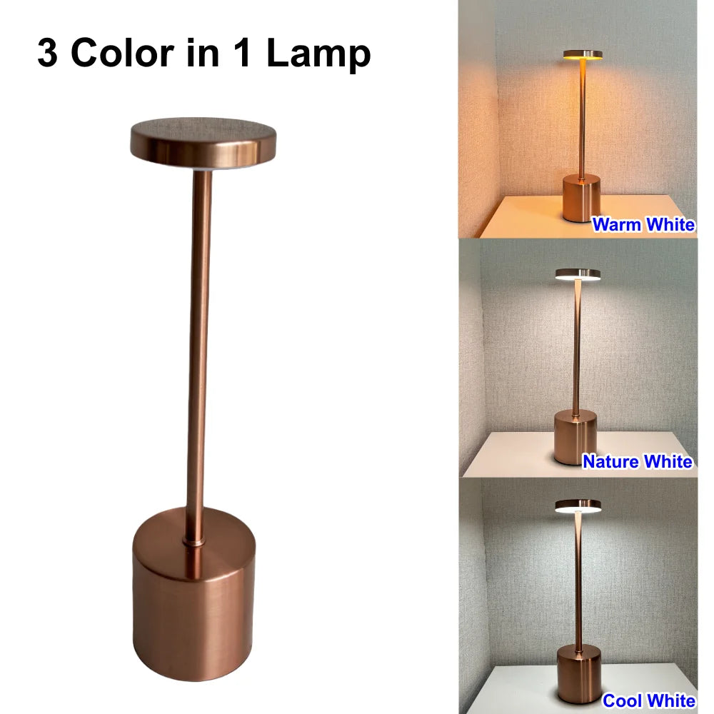 Lampe de chevet LED avec capteur tactile dimmable