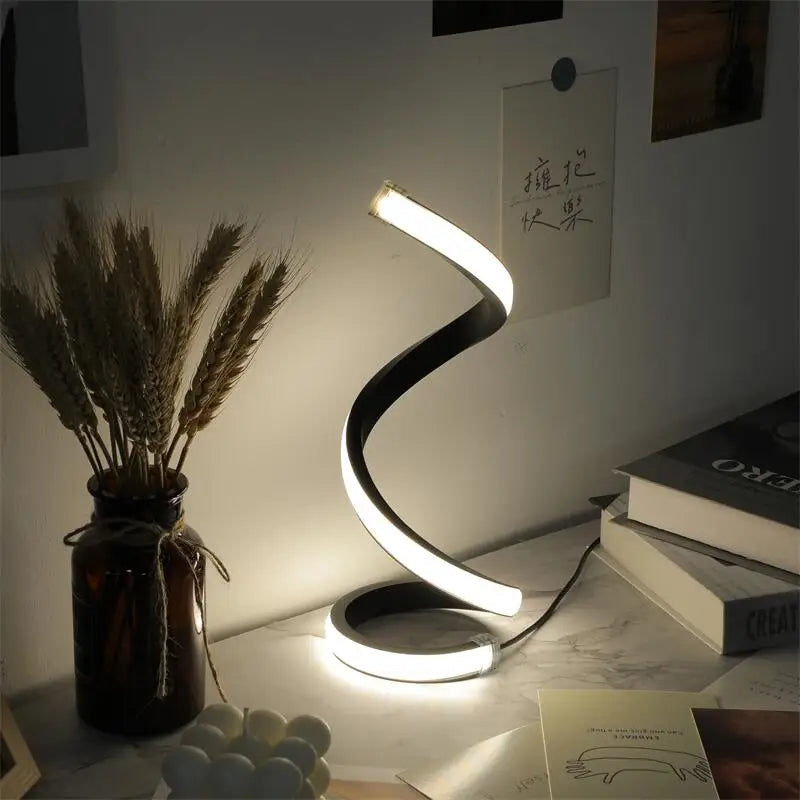 Lampe de chevet LED, style moderne, luminosité tricolore