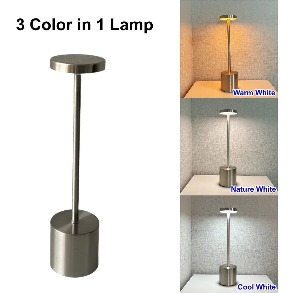 Lampe de chevet LED avec capteur tactile dimmable
