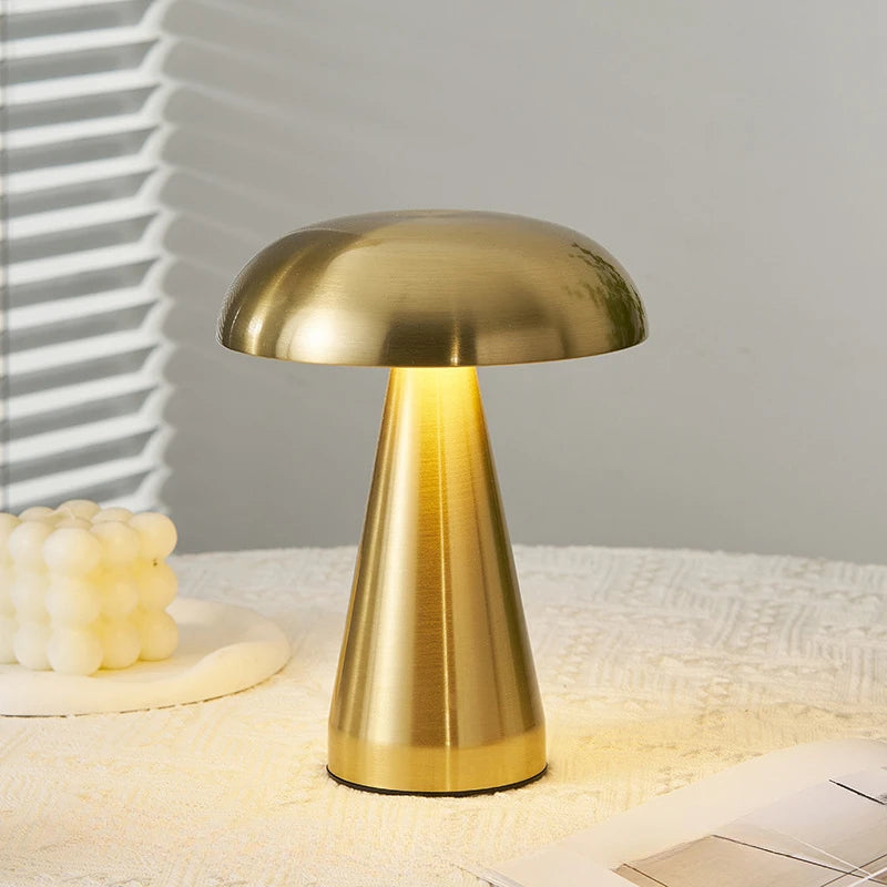 Lampe de chevet champignon rechargeable