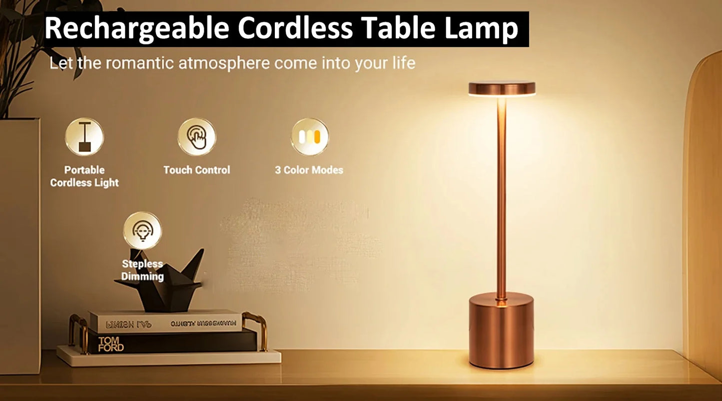 Lampe de chevet LED avec capteur tactile dimmable