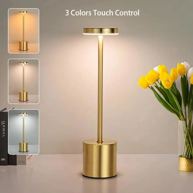 Lampe de chevet LED avec capteur tactile dimmable