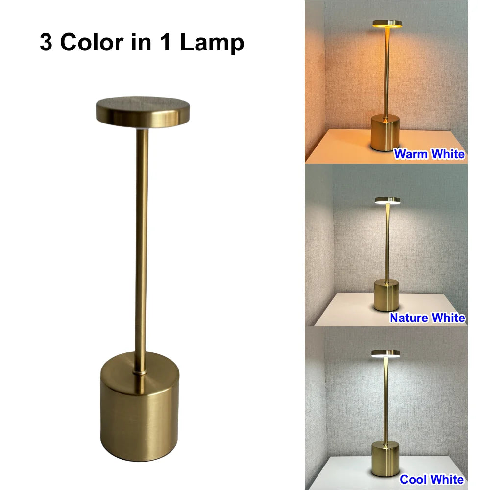 Lampe de chevet LED avec capteur tactile dimmable