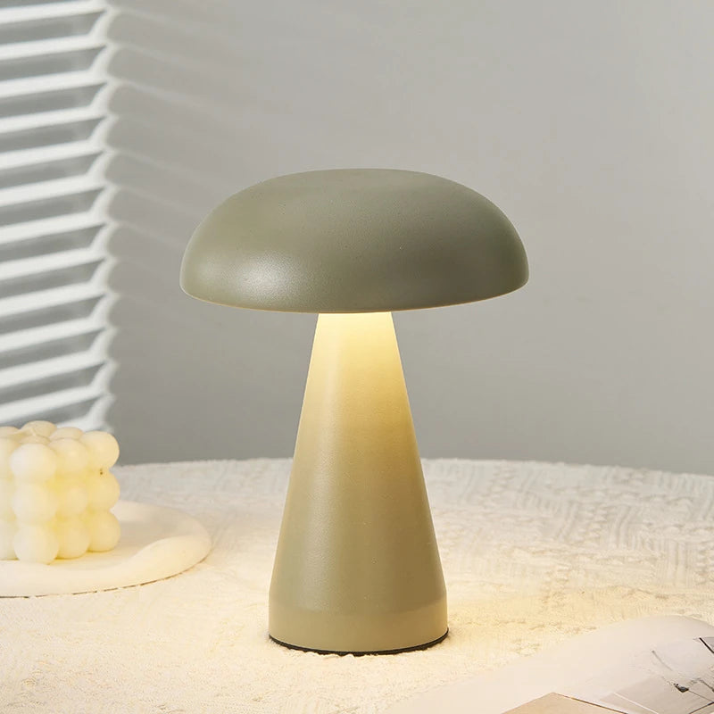 Lampe de chevet champignon rechargeable