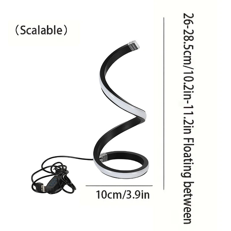 Lampe de chevet LED, style moderne, luminosité tricolore