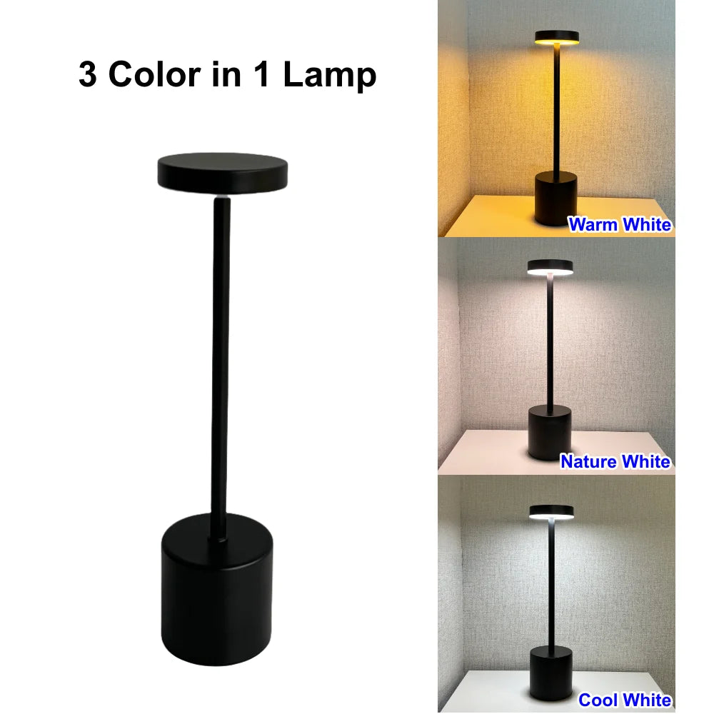 Lampe de chevet LED avec capteur tactile dimmable