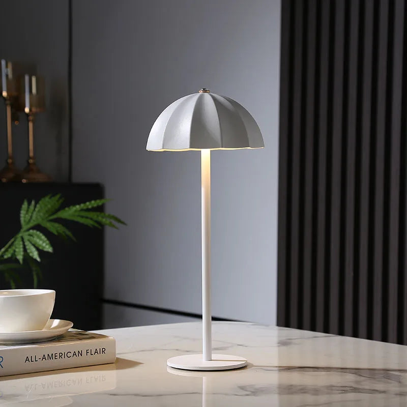 Lampe de chevet rechargeable parapluie