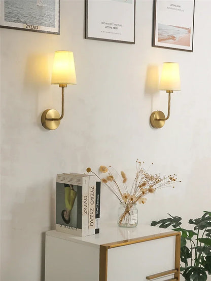 Applique Murale Minimaliste en Lin au Design Nordique Moderne